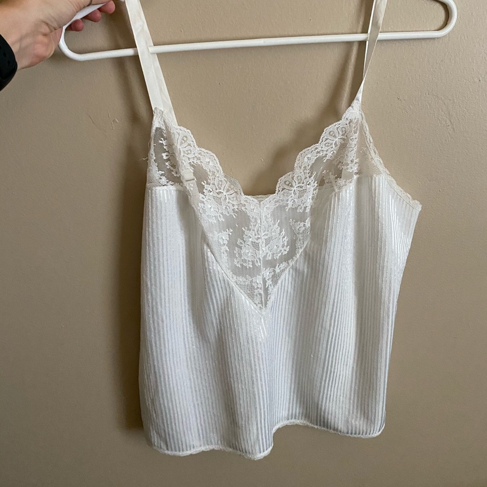 Vintage white lace top